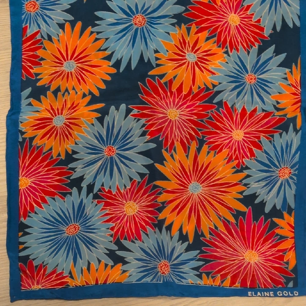 Colorful Floral Scarf - Picture 3 of 4